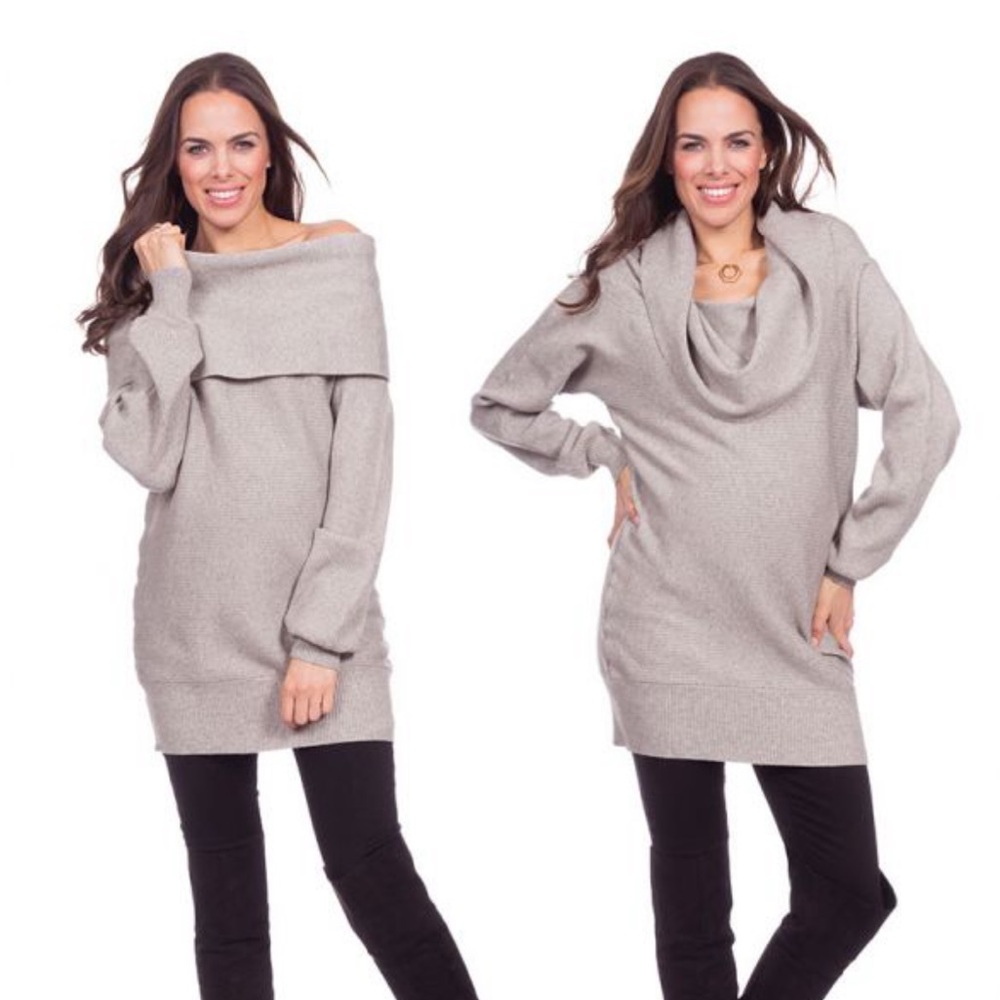 Seraphine Fold Over Knitted Tunic/Dress